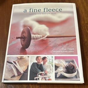 A Fine Fleece: Knitting with Handspun Yarns HC large book Lisa Lloyd